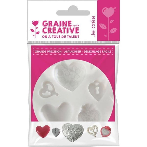 Graine Créative - Silikonform (mini) Hjärta