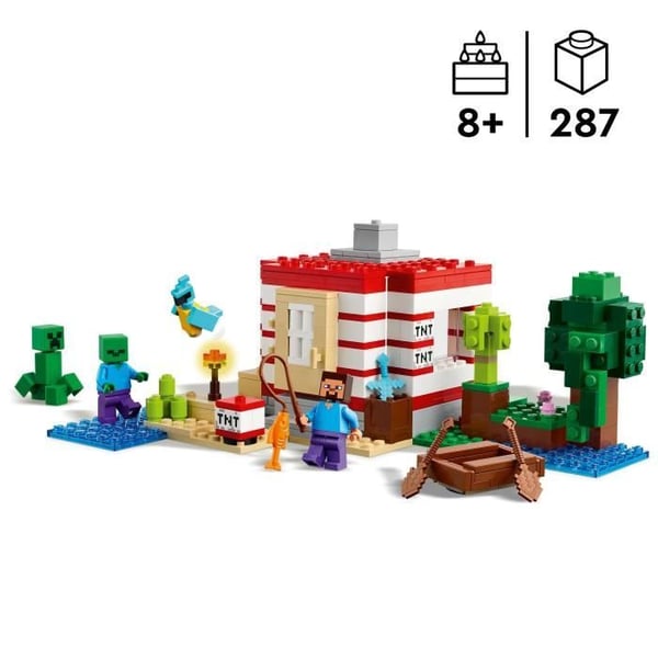 LEGO Minecraft 21275 Jungelns TNT-hus - Byggset från 8 år