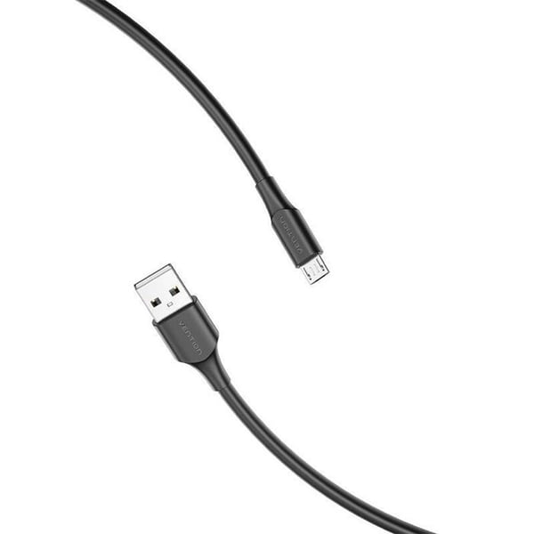 USB 2.0 Kabel - VENTION - CTIBH - Micro USB - 2A - 2m - Sort