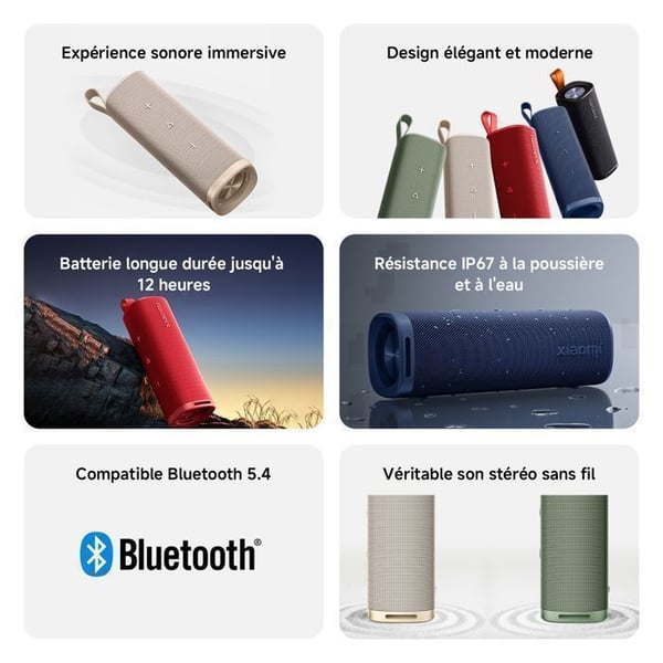 Xiaomi SOUND OUTDOOR 30W bærbare bluetooth højtalere (SORT) Sort