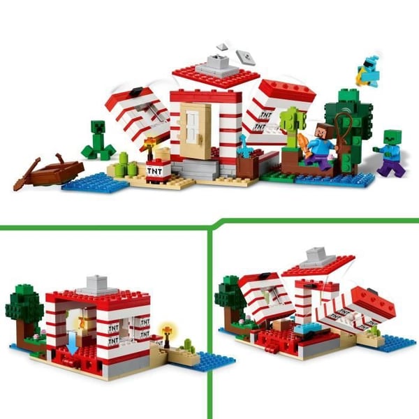 LEGO Minecraft 21275 Jungelns TNT-hus - Byggset från 8 år