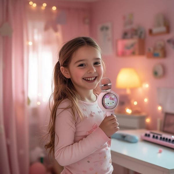 Micro Karaoke - OTL TECHNOLOGIES - PopSing LED Trådlös Hello Kitty