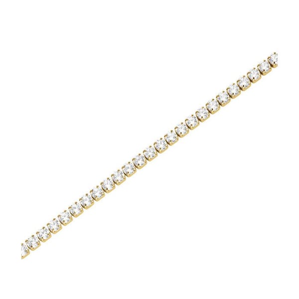 Anständig guldpläterat armband med Tennis-kristaller JBTWG-J1035