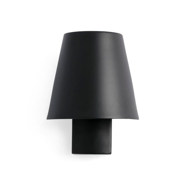 FARO Le Petit svart vägglampa - LED - H:10cm, L:11cm, L:20,5cm - Sovrum