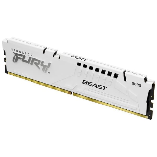 Minnesmodul DDR5 KINGSTON FURY Beast White EXPO - 32GB - 6400MT/s - CL32 - ECC på chip