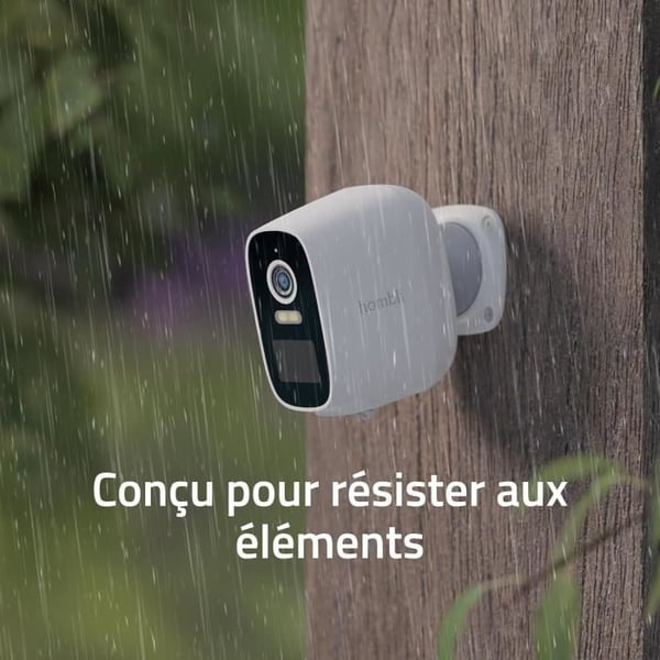 Säkerhetskamera - Hombli - Battery Cam 2K - Färg-nattvision - Tvåvägs audio - IP66