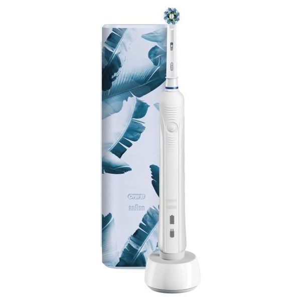 Oral-B PRO 1 750 ladattava sähköhammasharja - 1 kahva paineentunnistimella - 1 harjaspää ja 1 matkakotelo