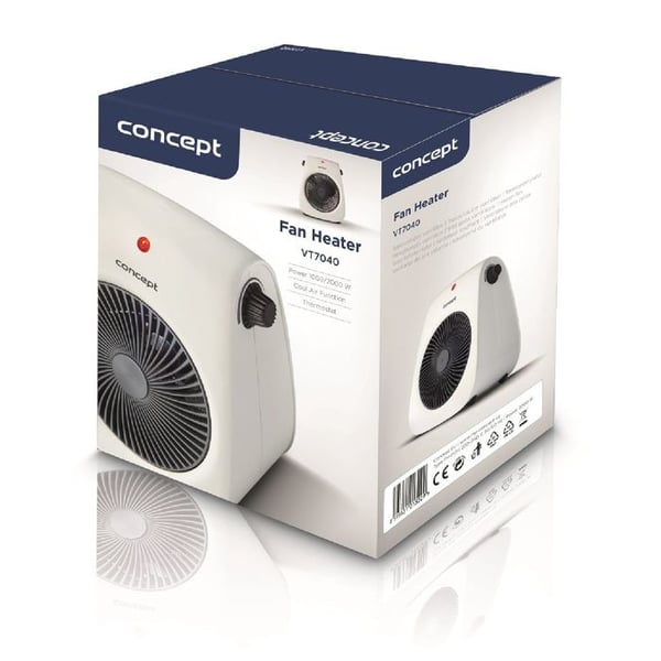Radiator - Koncept - VT7040 - 2000 Watt - Termostat - Funktion kold luft