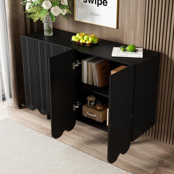 Buffet - MUVOE - Dryp - Dæmpede hængsler - Højkvalitets træ - Moderne design