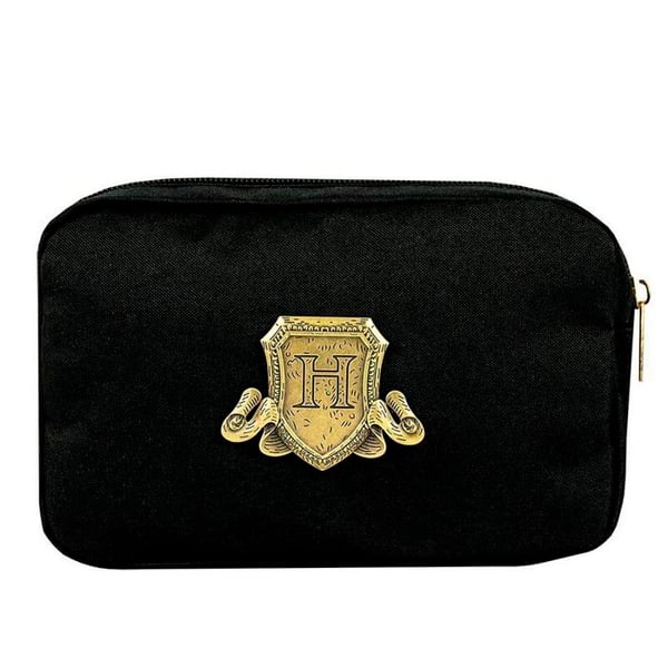 Necessär - Harry Potter - Hogwarts - Multi-Fickor - Svart och Guld - 19,5 x 13,5 x 5 cm