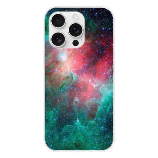 Tryckt silikonfodral som är kompatibelt med Apple iPhone 16 Pro Nebula