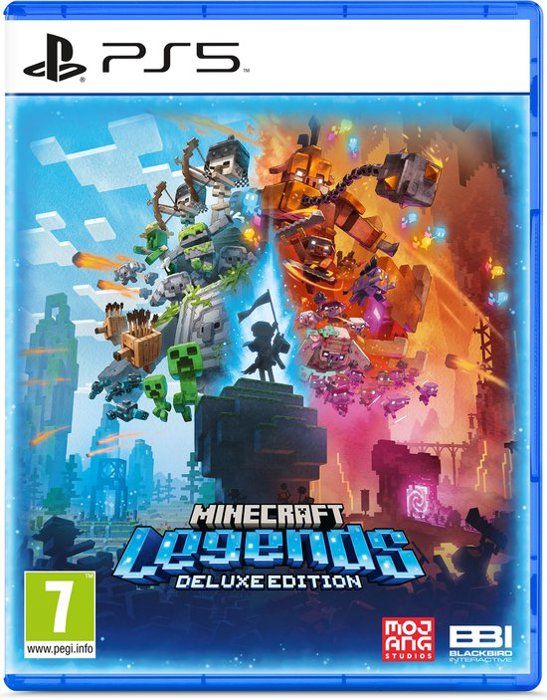 Videospel - SONY - Minecraft Legends Deluxe - PS5 - Strategi - Importversion - Spelbar på Svenska