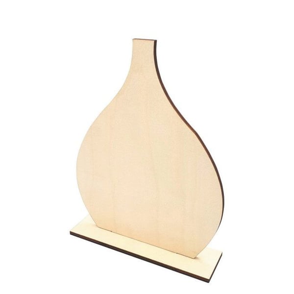 MégaCréa DIY - Silhuett vas i trä 19 cm MégaCréa DIY - Silhuett vas i trä 19 cm