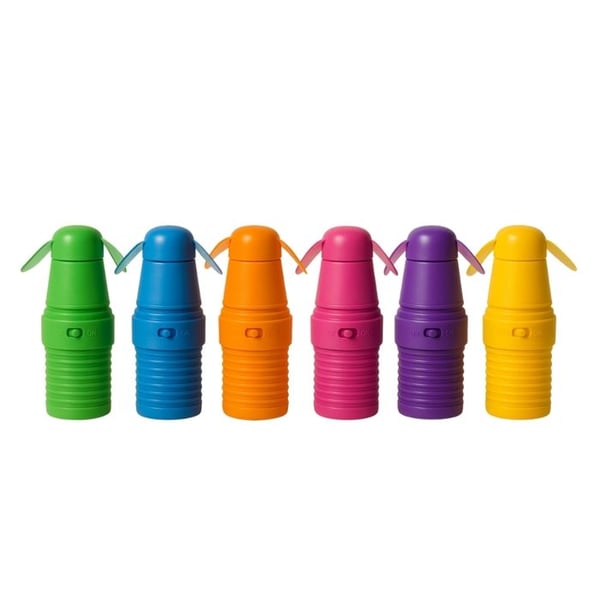Mini Fläktar - Paket om 3 - 11 cm - Trådlös - Slumptäckta Färger - Lätt och Praktisk