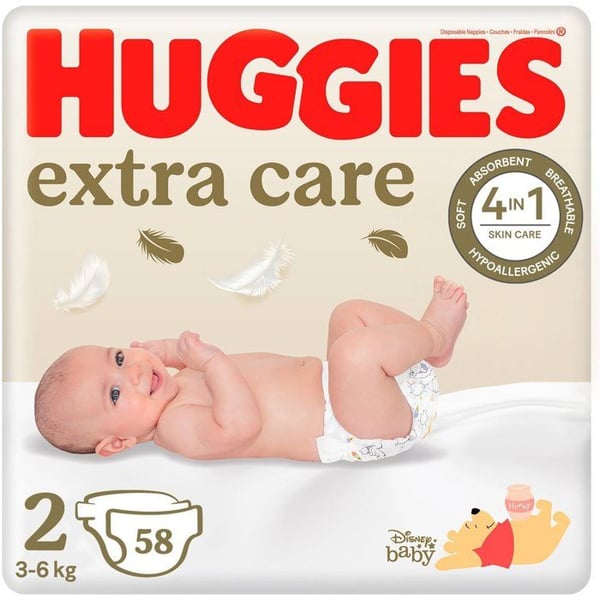HUGGIES Extra Care stl. 2 (58 st)
