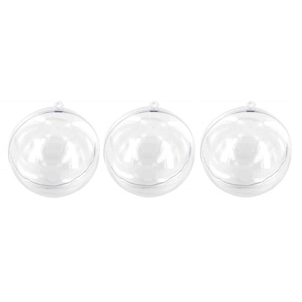 Fyllbara bollar - 0 - Set om 3 - Transparent - Diameter 8 cm - Plastik