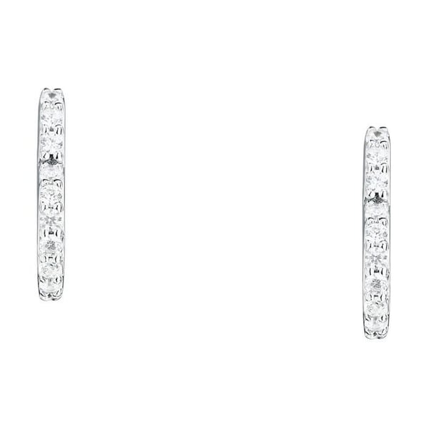 Örhängen i återvunnen 925/1000 silver och zirkon - SAIW255
