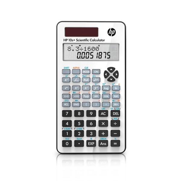 Videnskabelig lommeregner - HP - 10s+ - 12 cifre - Lomme - Solbatteri - Hvid