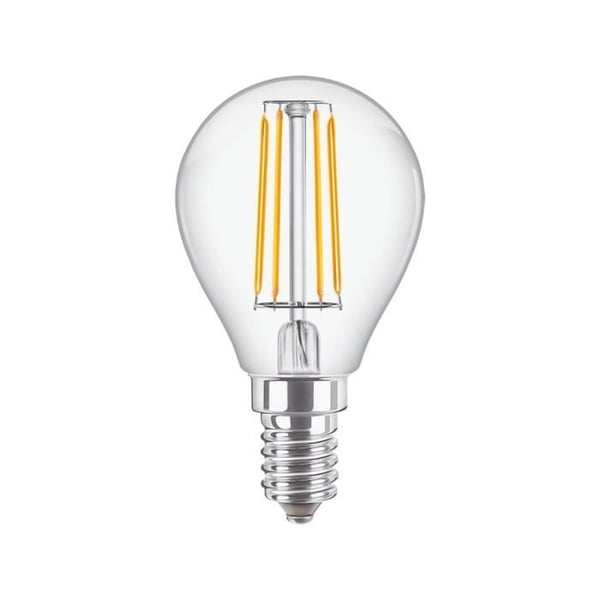 Philips Corepro LEDluster E14 Clear Filament Ball 4,3W 470lm - 827 Mycket varm vit | 40W motsvarande
