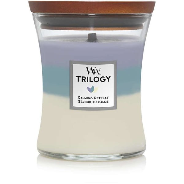 WOODWICK DOFTLJUS CLESSIDRA MEDIUM JAR CALMING RETREAT