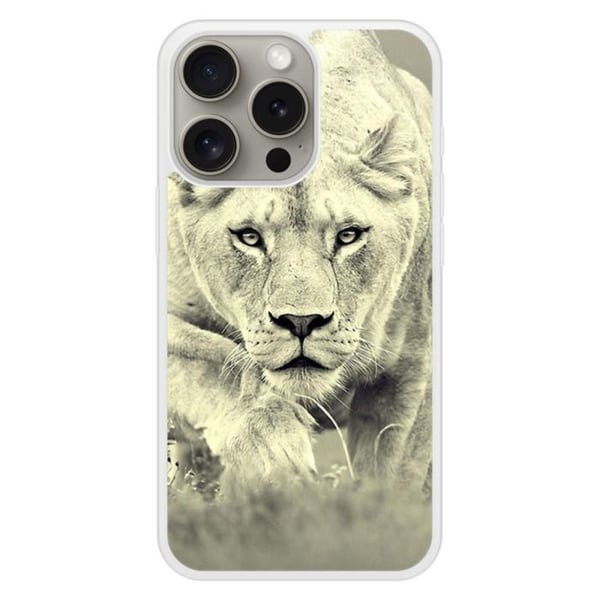 Siliconförstärkt skal med tryck kompatibel med Apple iPhone 15 Pro Lionne
