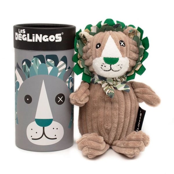 Liten Lejon Plush Les Deglingos i låda