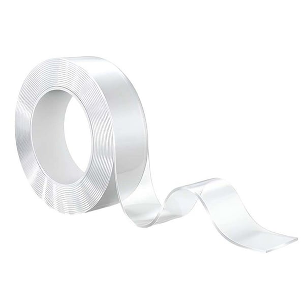 Tejp - AVIZAR - Nano Tape 3 cm x 3 m - Dubbelhäftande transparent - Tjocklek 2 mm - Fäste utan borrning