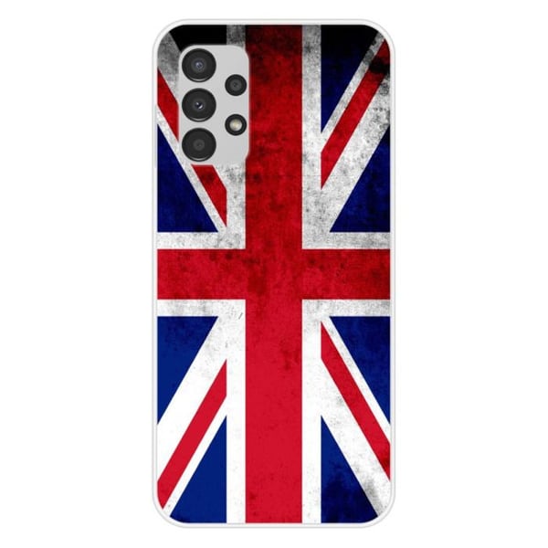 Siliconefoddral - Kompatibel med Samsung Galaxy A13 4G - design engelsk flagga