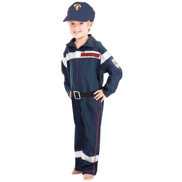 Brandmand kostume til børn - CHAKS - Profession - Polyester - Blå - EU-standarder