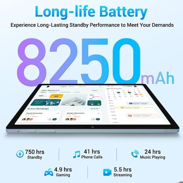 OUKITEL Tablet - OKT3 - 8 GB RAM - 256 GB Storage - 10.51 inch Screen - Blue