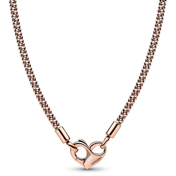 "Halsband - Kvinna - 382451C00-45 - Roséguld - Karbinlås - Kort"