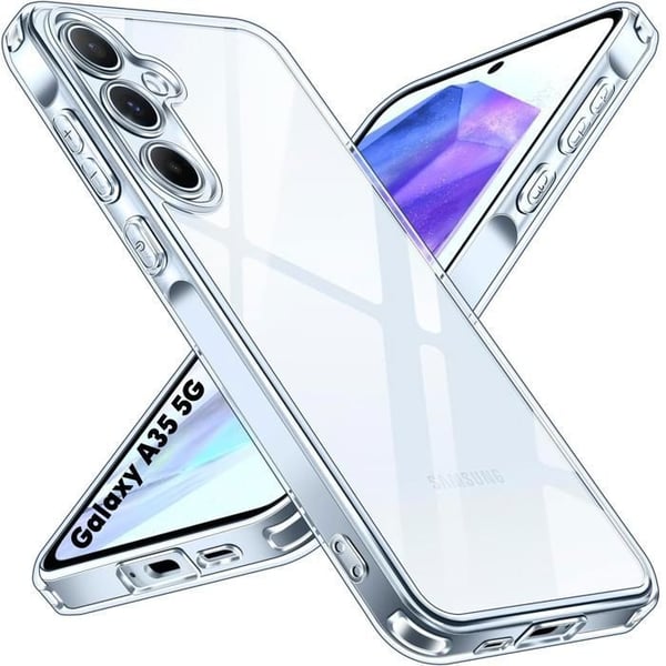 TPU-skal - Phonillico® - Samsung Galaxy A35 5G - Mjukt skydd - Ultratunt - Transparent