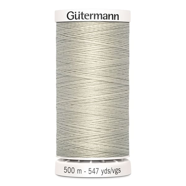 Fil av 100% polyester 5 spolar à 500m 701920 - Att 299 - vit mjölk