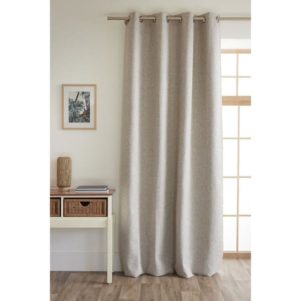 Gardiner 100% mörkläggande + 8 öglor 140 x 240 cm Polyester chambray "Eres" Tråden av Ariadne Gardiner 100% mörkläggande + 8 öglor 140 x 240 cm Polyester chambray "Eres" Tråden av Ariadne