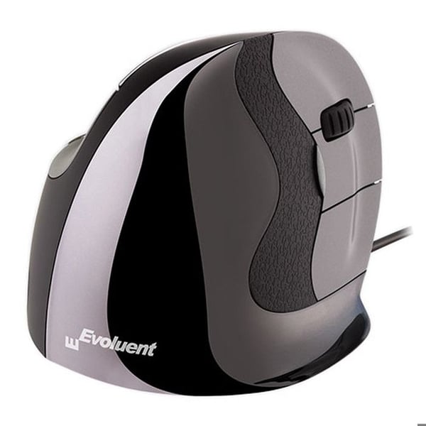 Ergonomisk Mus - Evoluent - VerticalMouse D Large - Trådbunden - Laser 2600 dpi - 5 Programmerbara Knappar