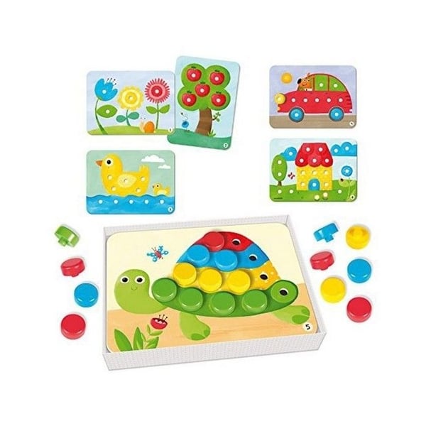 Illustrerade brädor för att lära sig färger montessori spel