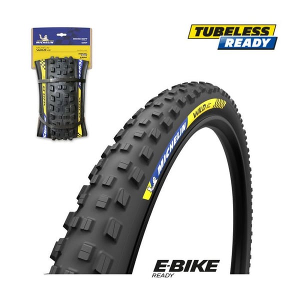 Michelin Wild XC Racing Line 58-622 flexibelt tubeless MTB-däck - svart - 29 x 2,35 - Vuxen - Herr