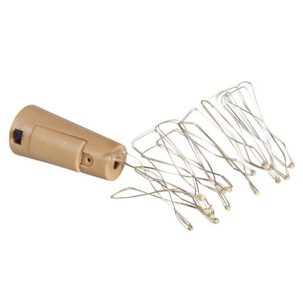 Mini-ljusslinga LED, Proppar, 1,35m, 15 LED, blister 1st.