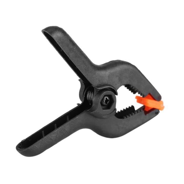 Svart plastklämma med fjäder - SONEW - Typ A - 9,2cm - Paket om 10