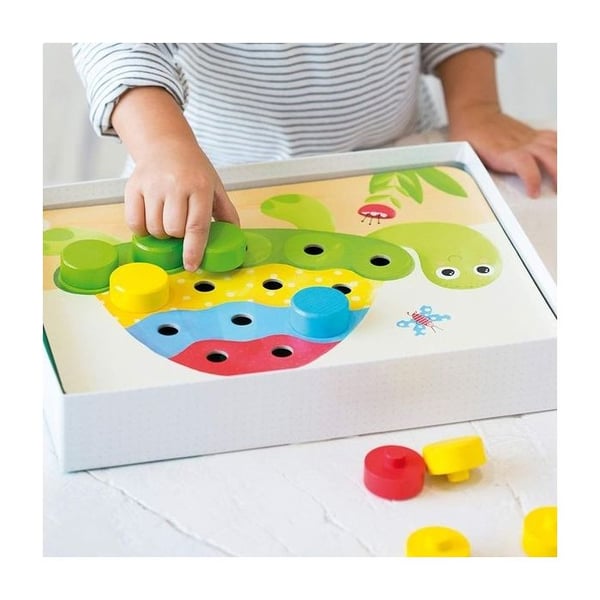 Illustrerade brädor för att lära sig färger montessori spel