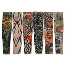 6 stilar falska armärmar tatueringar, nylon, kostym, stretchklänning