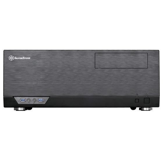 SILVERSTONE SST-GD09B HTPC ATX PC-fodral - Hög tyst luftflödesprestanda - Svart