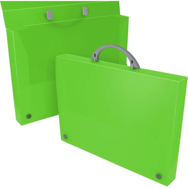 Skolväska - Grafoplás - ColorGraf - Grön - PP - 345x245x40 mm