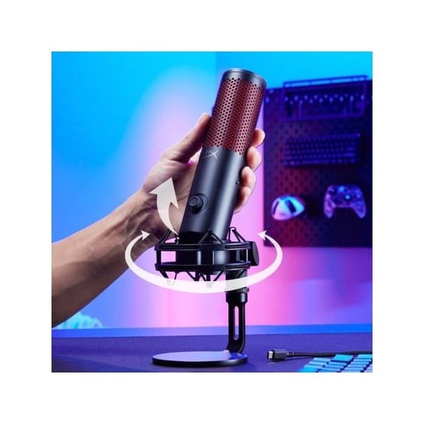 HyperX Quadcast 2 Mikrofon för Streaming med USB-kondensator Vit
