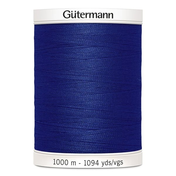 Parti av 5 spolar Polyestertråd 1000m Gutermann ref 701939 - Att 310 - marinblå