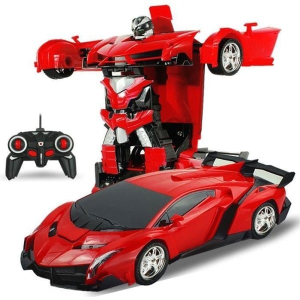 2 i 1 RC Sport Transformation Bil Robot Fjärrkontroll Deformation Auto Toy