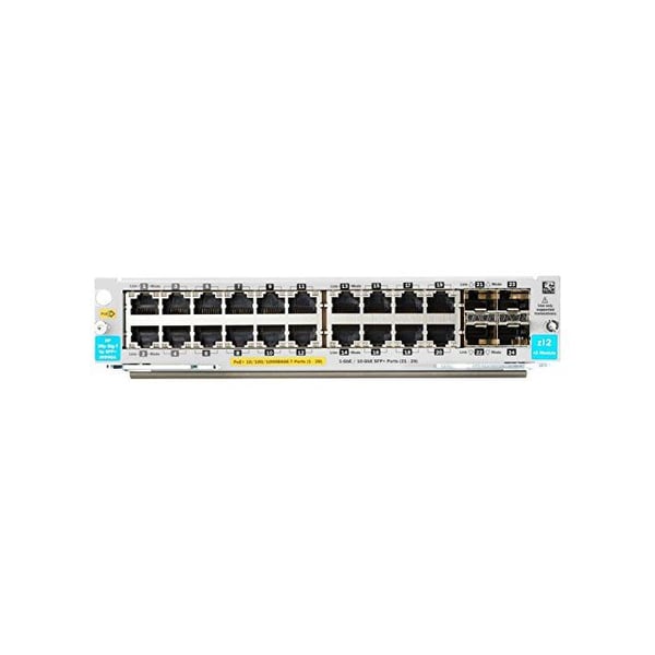 Modul för utökning - HPE ARUBA - Gigabit Ethernet (PoE+) x 20 - 10 Gigabit SFP+ x 4 - Kompatibel 5406R