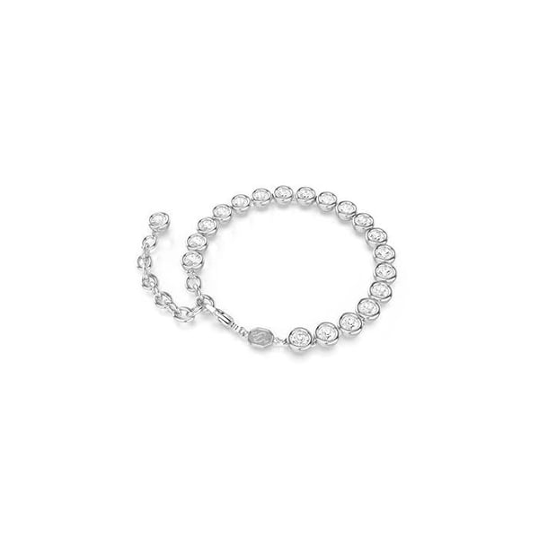 Armband - SWAROVSKI - Imber - Rhodiumpläterad metall - Färglösa kristaller - Längd 19,5 cm