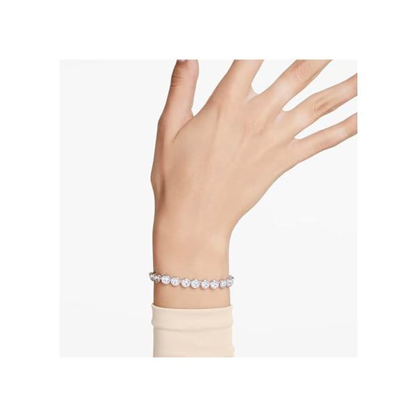 Armband - SWAROVSKI - Imber - Rhodiumpläterad metall - Färglösa kristaller - Längd 19,5 cm