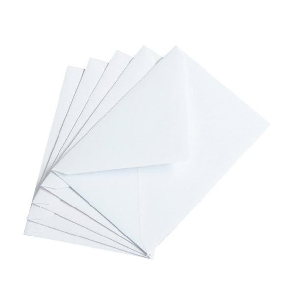 MégaCréa DIY - Kort och vit kuvert 10 stycken